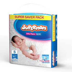 Supermom Baby Diaper Small (3-8kg) 60 pcs